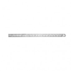 Ruler Graduated in mm and inches Stainless Steel, 31.5 cm - 12 1/2" Measuring Range 300 mm
